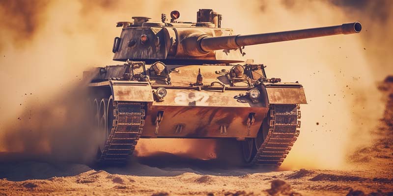 تصویر با کیفیت تانک قهوه ای