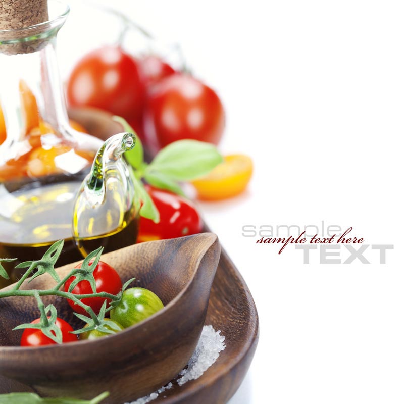تصویر زیبا از گوجه فرنگی و روغن