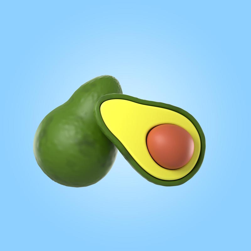 پس زمینه لایه باز آووکادو