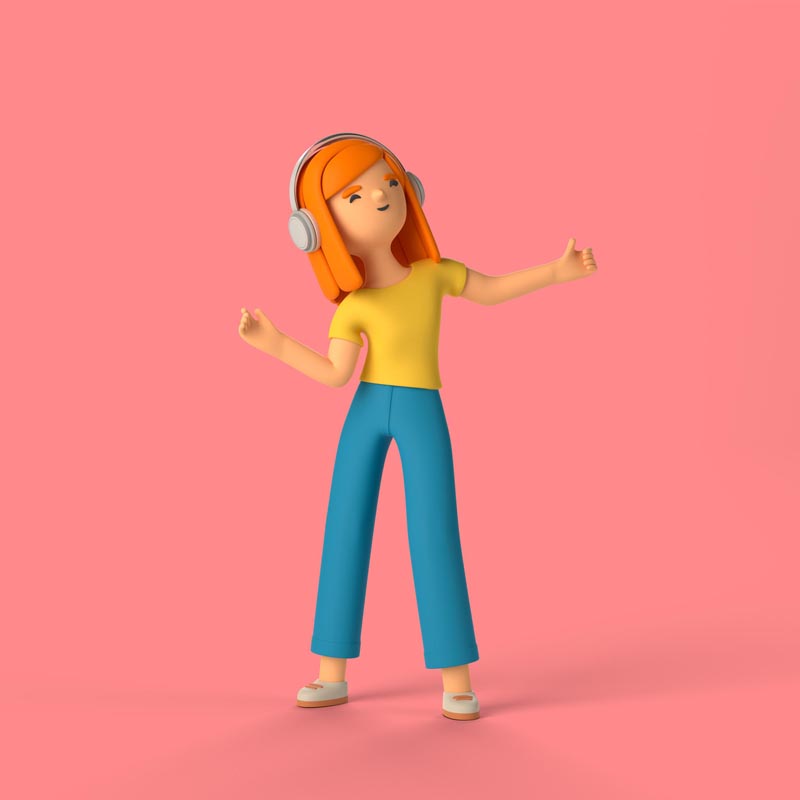 پس زمینه لایه باز دختر شاد