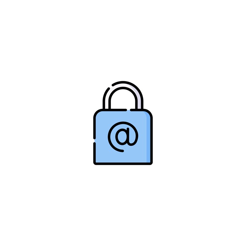 دانلود طرح آیکون قفل ایمیل