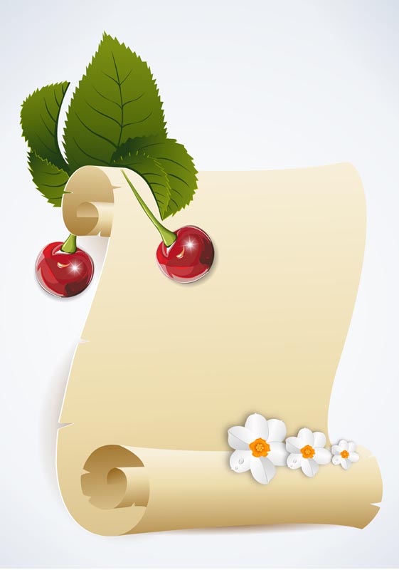 طرح کادرنوشته کاغذ رولی