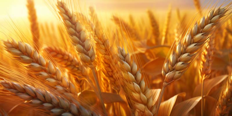 عکس با کیفیت از مزرعه گندم طلایی