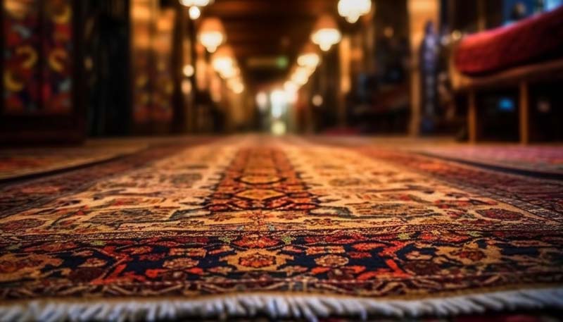 عکس با کیفیت فرش روی زمین