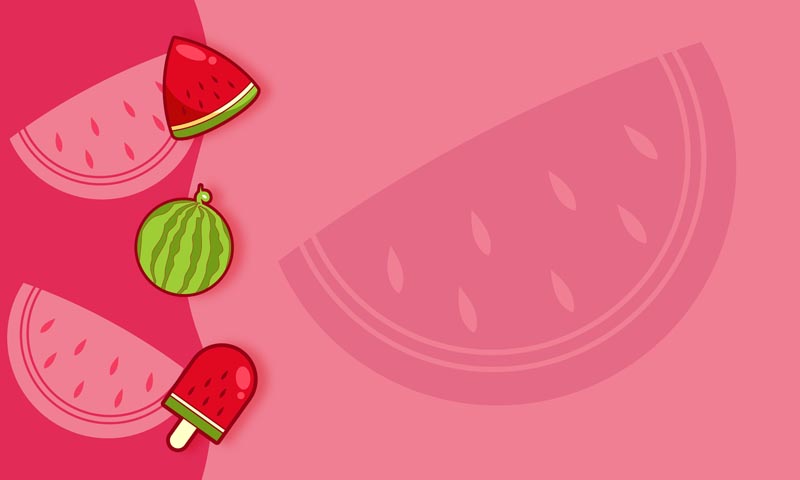 پس زمینه لایه باز هندوانه