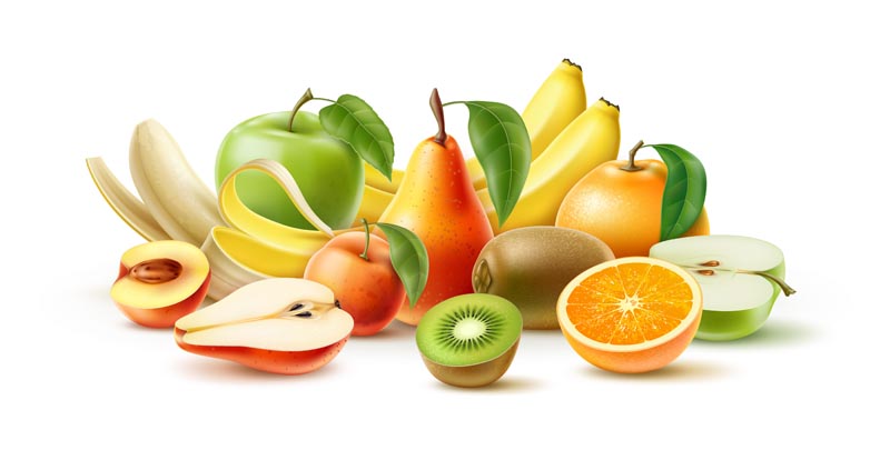 پس زمینه لایه باز میوه