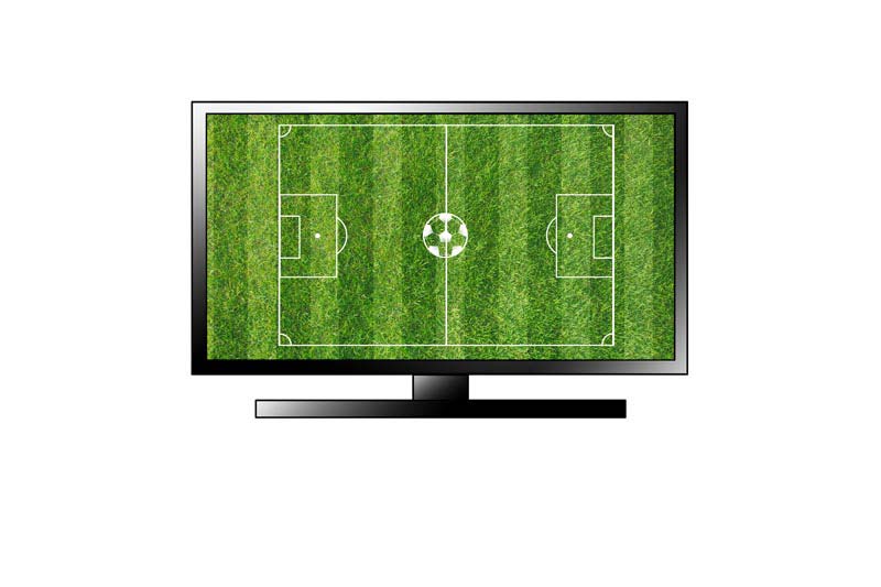 عکس لارج فرمت از فوتبال و تلویزیون