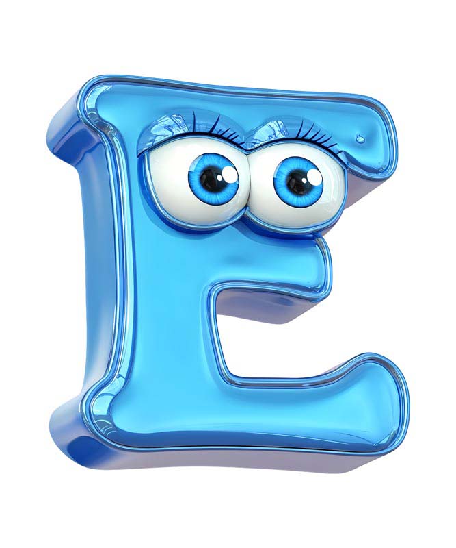 دانلود طرح حرف E
