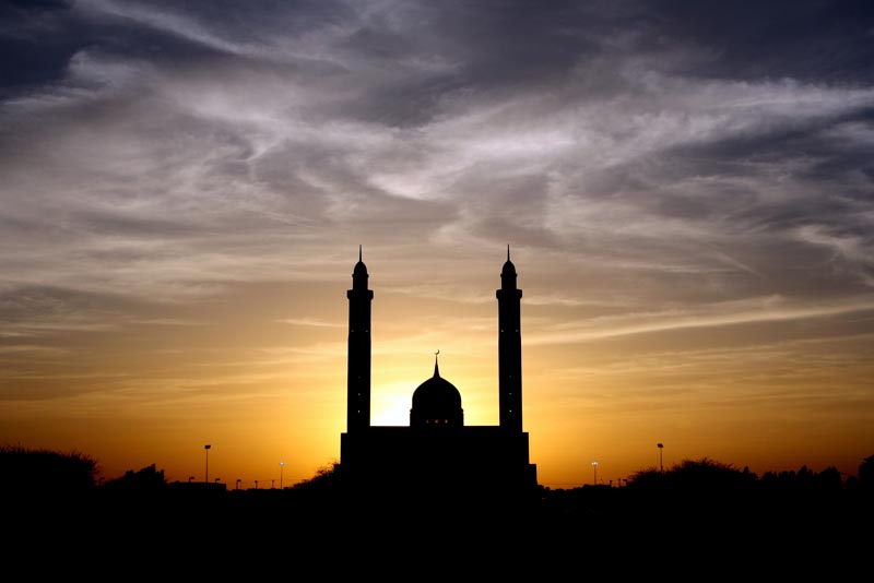 دانلود تصویر غروب مسجد